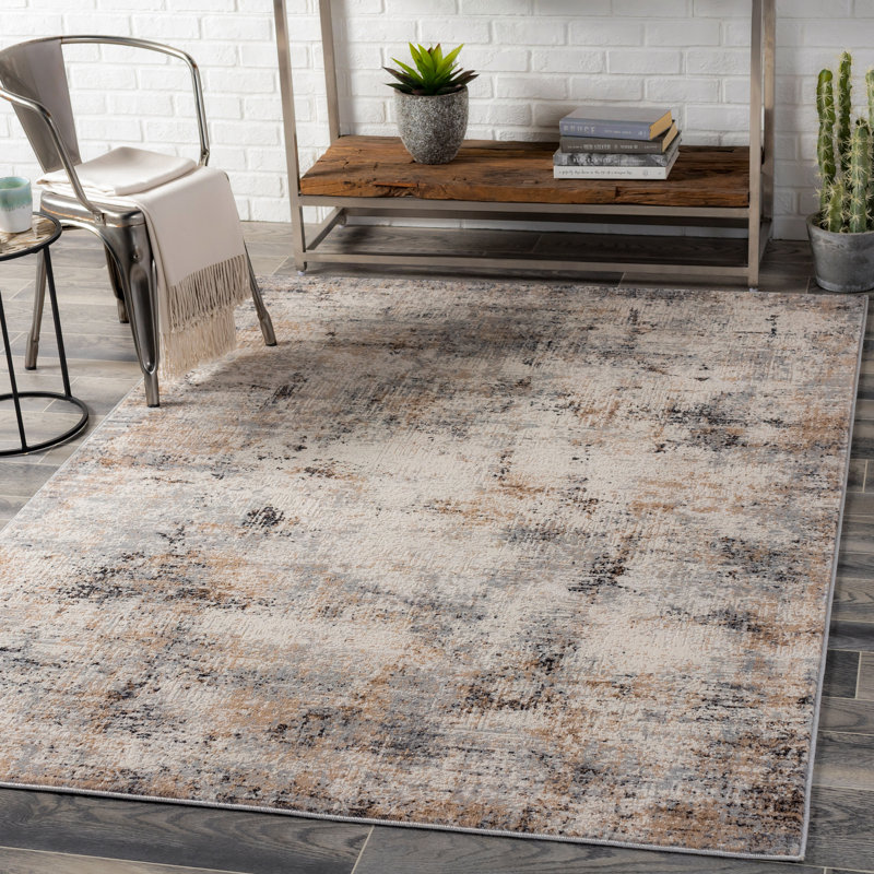 Steelside™ Romano Beige/Gray Rug & Reviews Wayfair